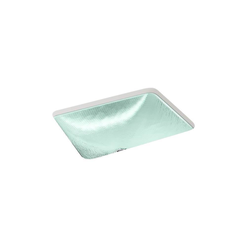 Yepsen 20'' rectangular undermount bathroom sink, no overflow