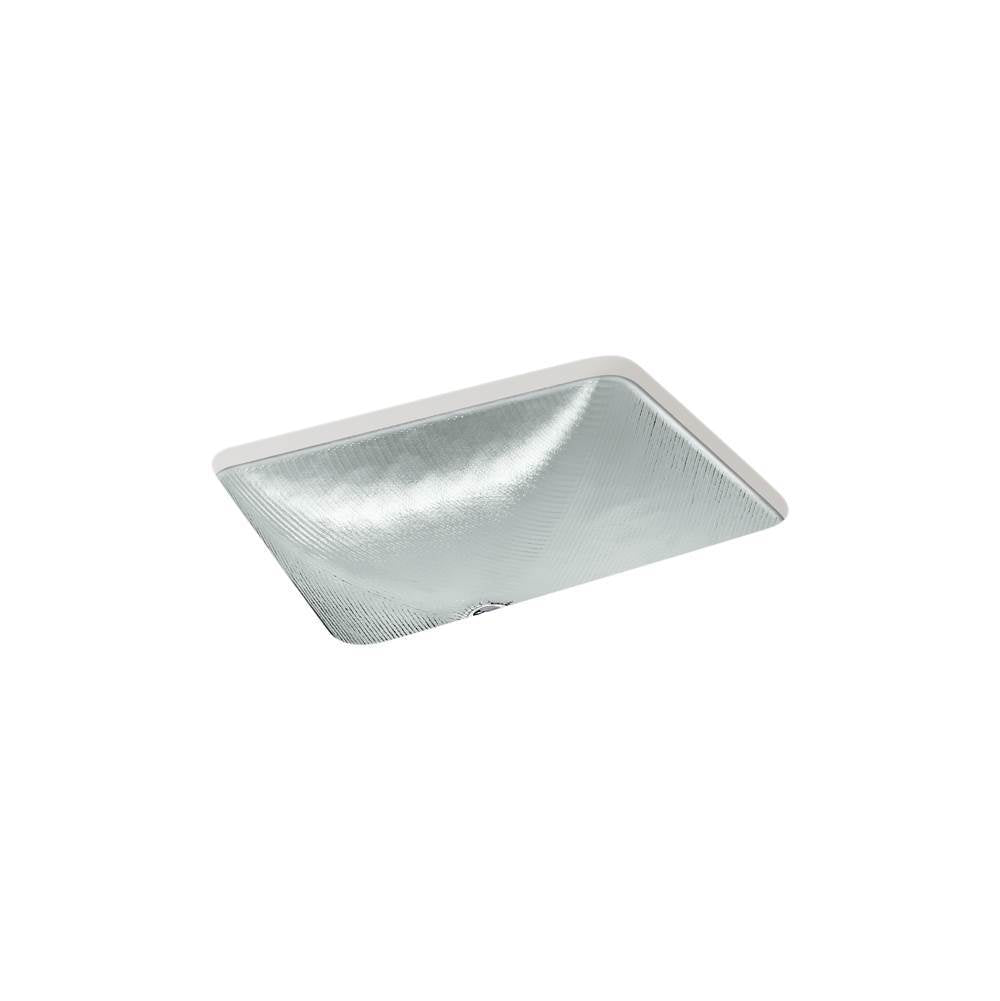 Yepsen 20'' rectangular undermount bathroom sink, no overflow