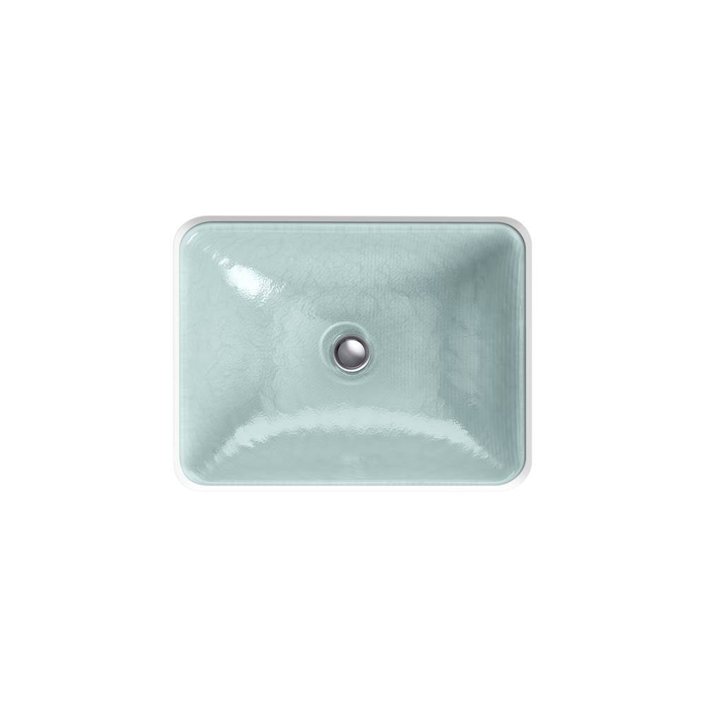 Yepsen 20'' rectangular undermount bathroom sink, no overflow