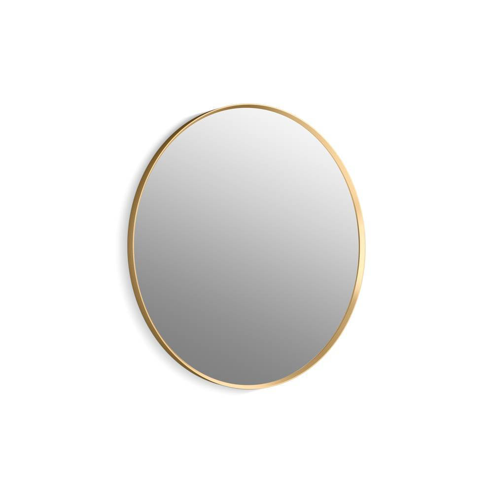 Kohler - Essential 36'' round framed mirror - Moderne Brushed Gold