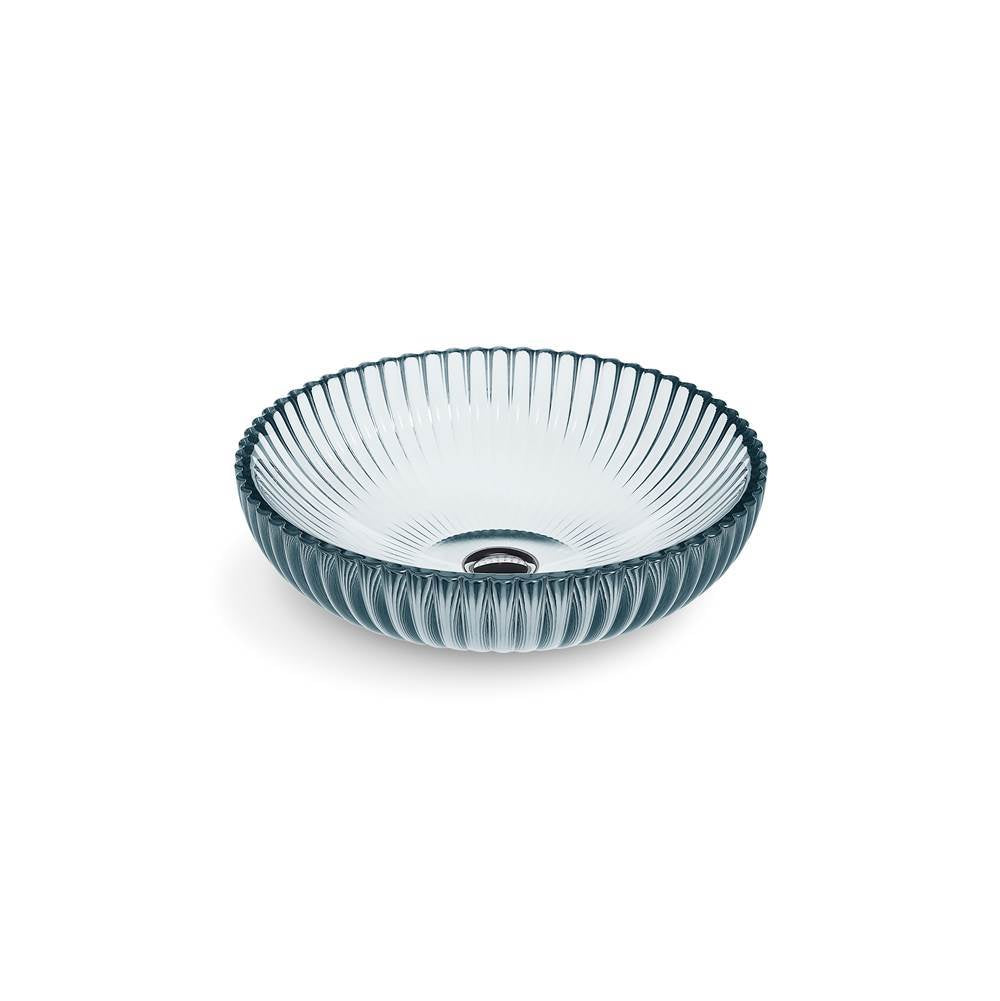 Kohler - Salute 15'' round vessel bathroom sink, no overflow - Translucent Dusk