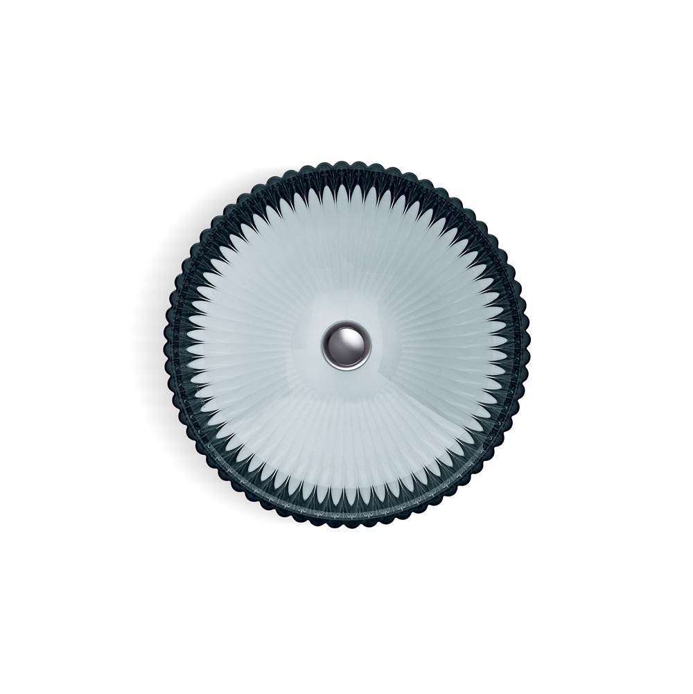 Salute 15'' round vessel bathroom sink, no overflow