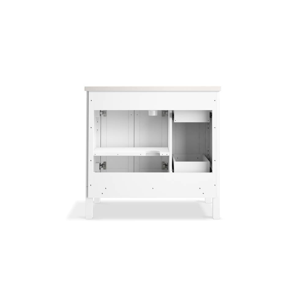 HadronE 36'' bathroom vanity cabinet with sink and quartz top