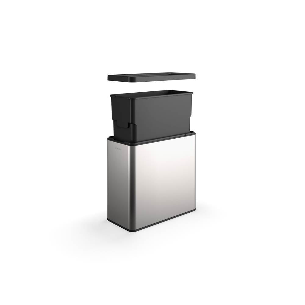 12-liter open-top trash can
