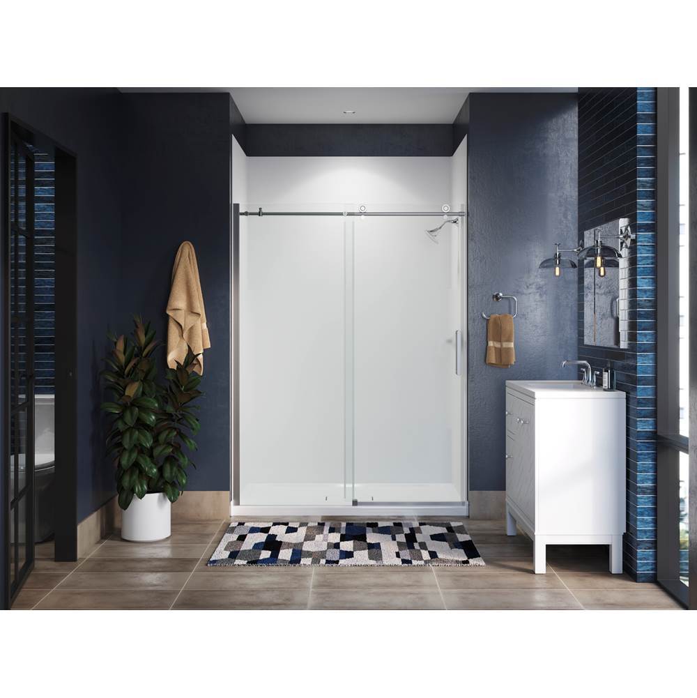 ComposedE 78'' sliding shower door with 3/8''-thick glass
