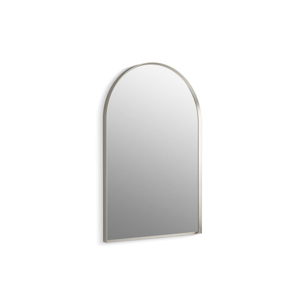 Kohler - Essential 24'' x 36'' arched framed mirror - Brushed Nickel