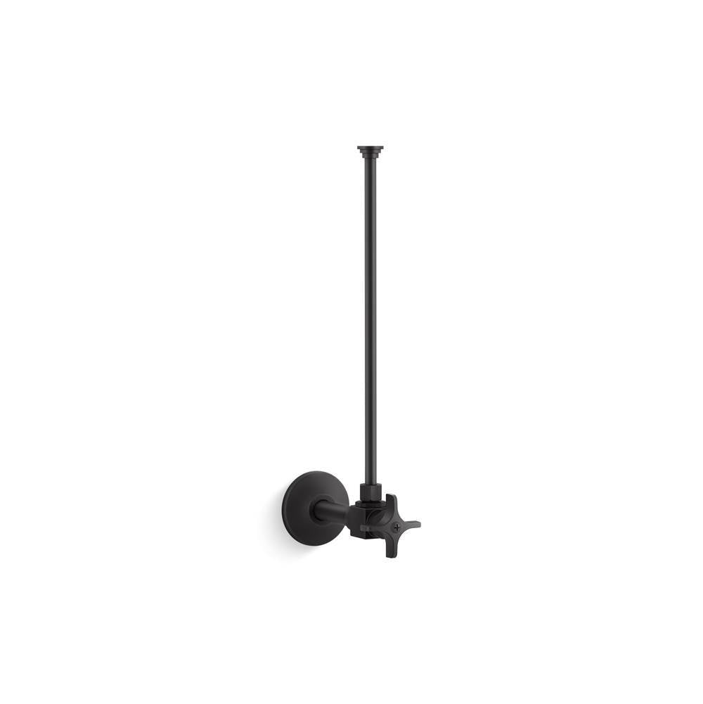 Kohler - 3/8'' NPT angle supply with stop and annealed vertical tube - Matte Black