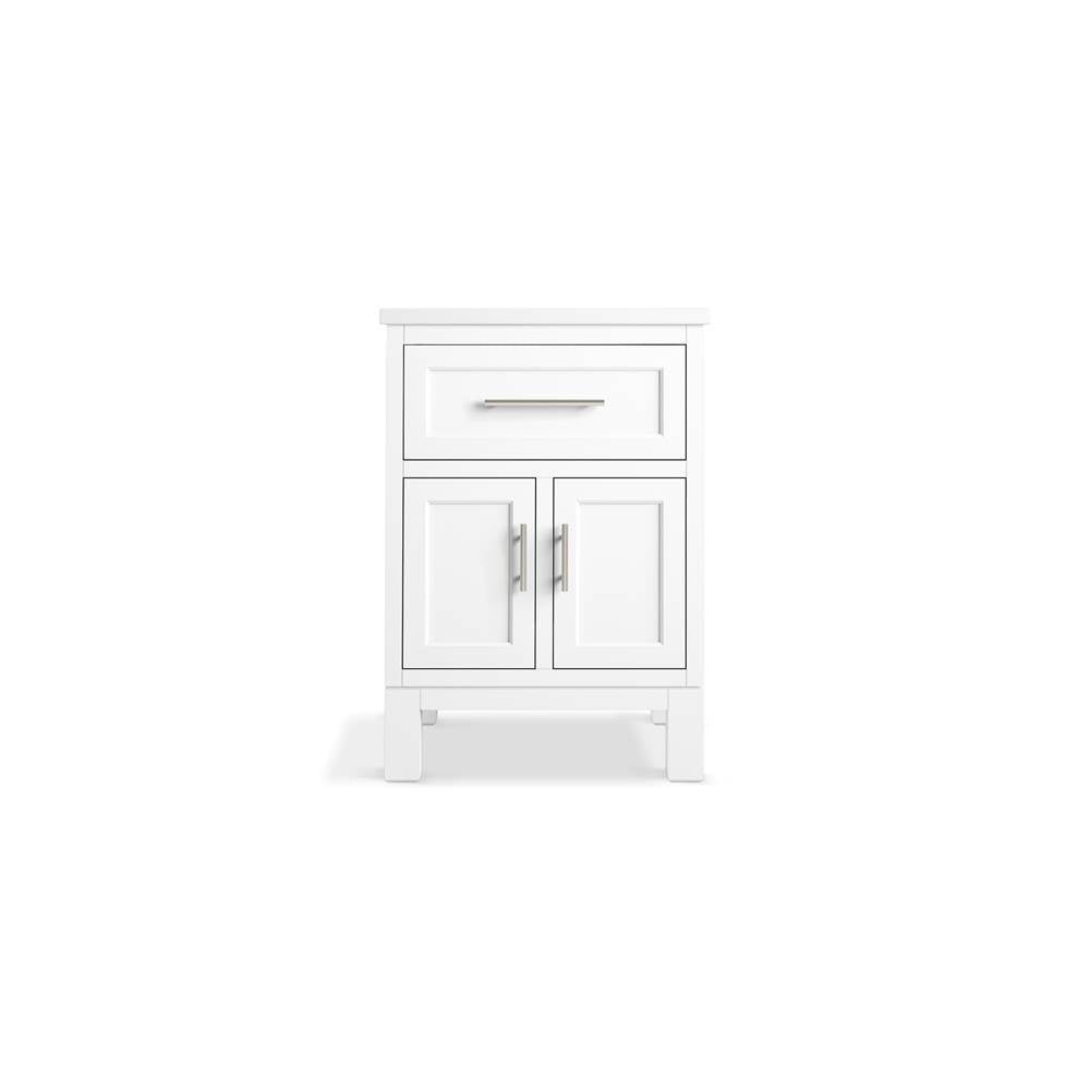 Quo 24'' bathroom vanity cabinet with sink and quartz top