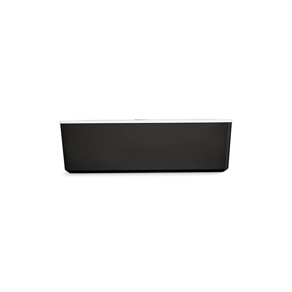 VoluteE 63'' x 28-3/8'' freestanding bath with shroud