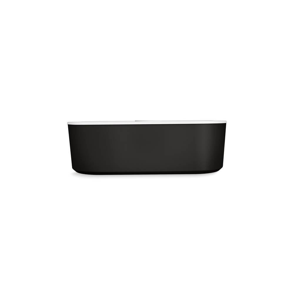 VoluteE 63'' x 28-3/8'' freestanding bath with shroud