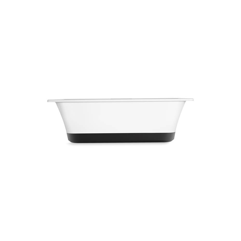 VoluteE 63'' x 28-3/8'' freestanding bath with base