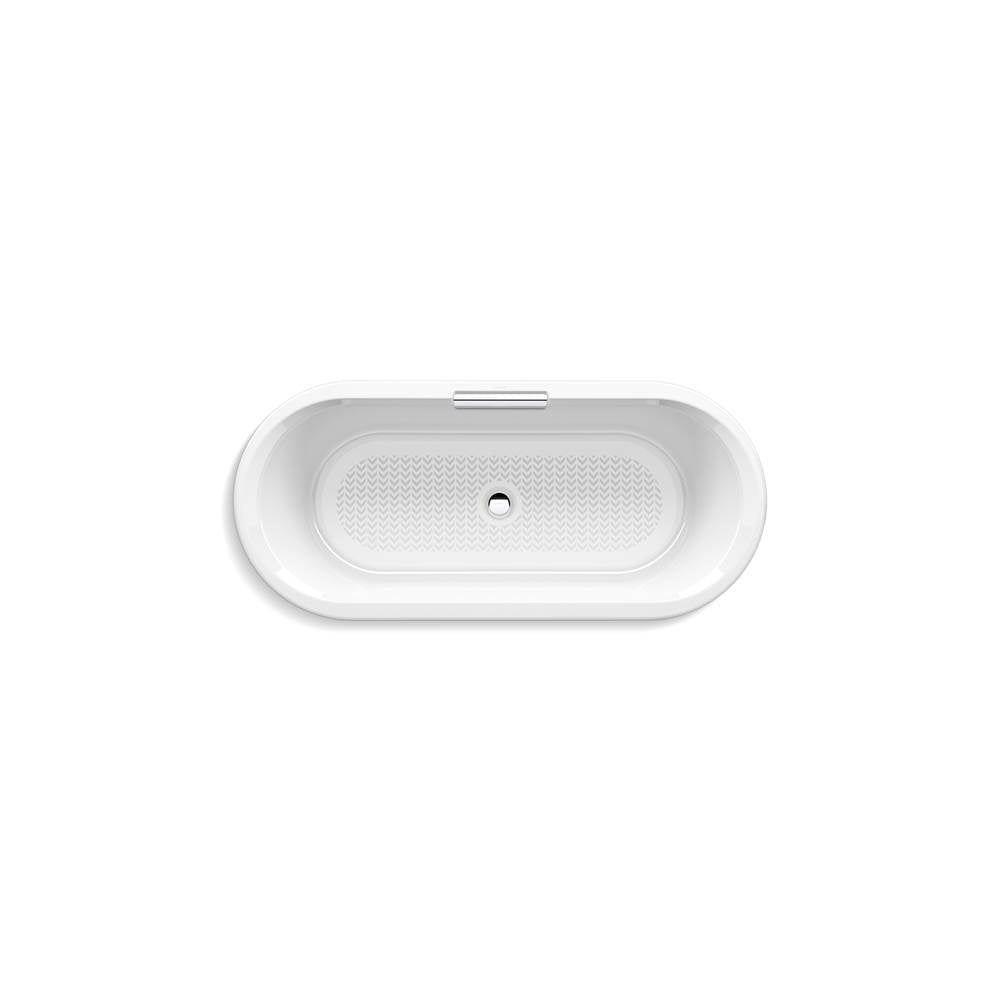 VoluteE 63'' x 28-3/8'' freestanding bath with base