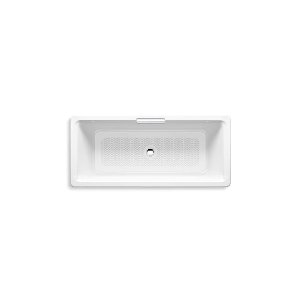 VoluteE 63'' x 28-3/8'' freestanding bath with base