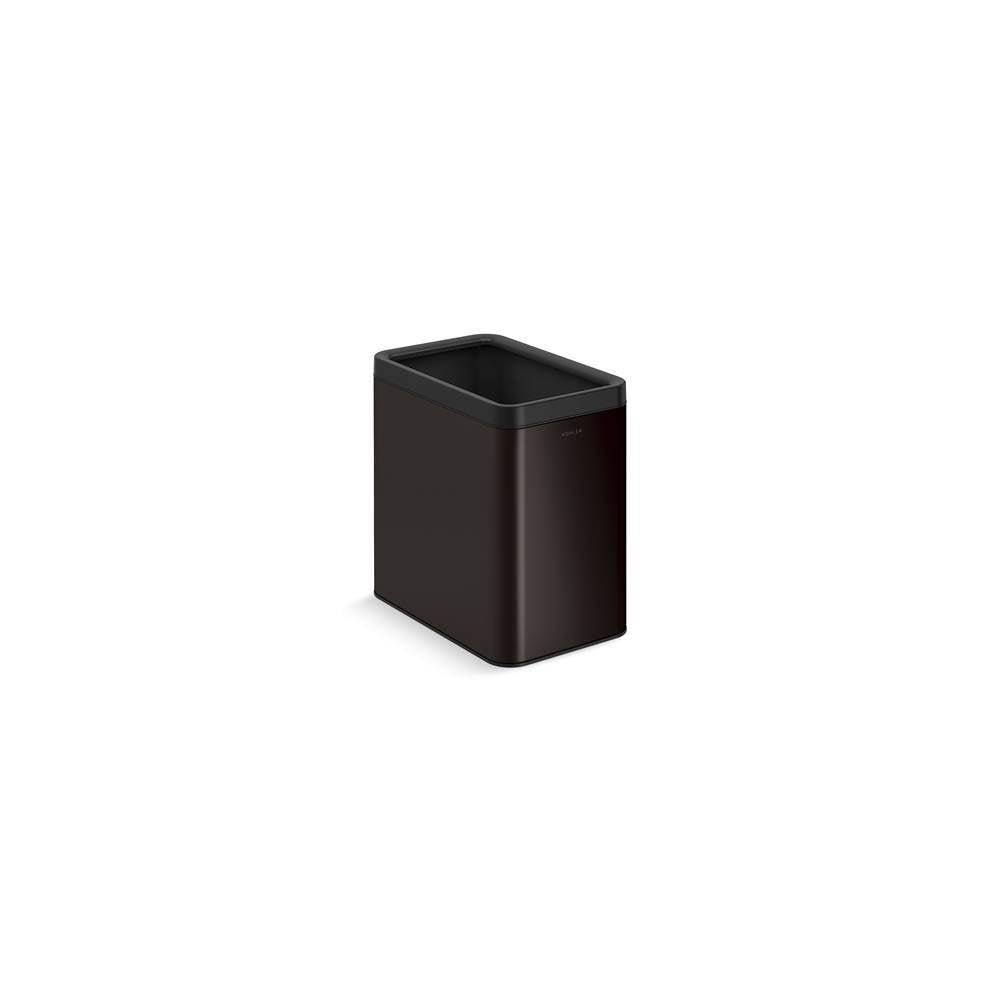 Kohler - 25-liter open-top trash can - Black Stainless
