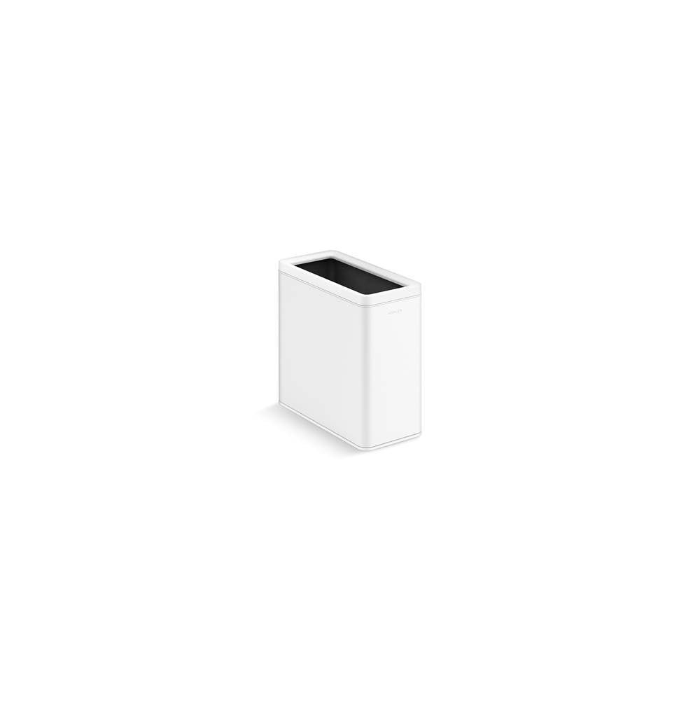 Kohler - 12-liter open-top trash can - Stainless Steel White