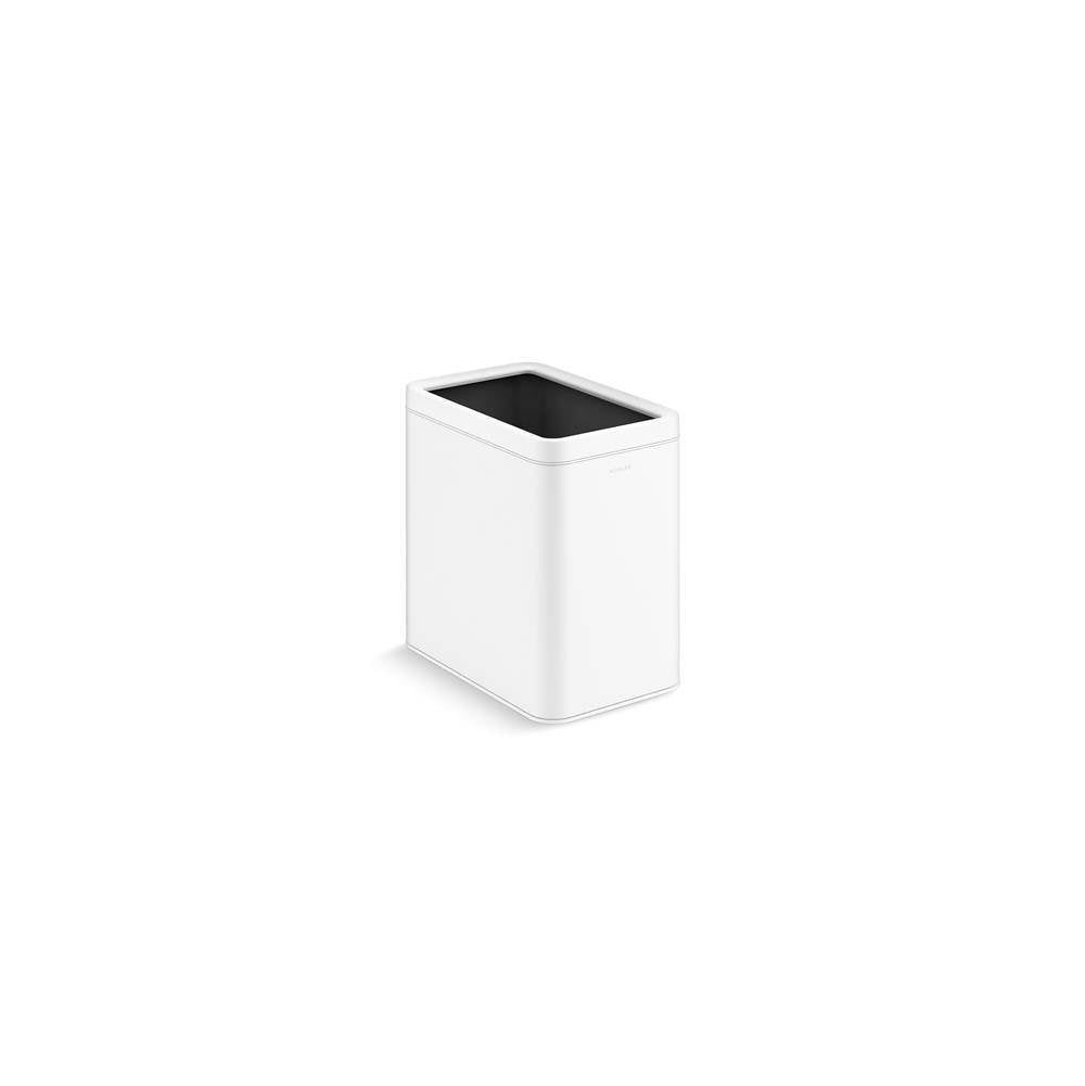 Kohler - 25-liter open-top trash can - Stainless Steel White
