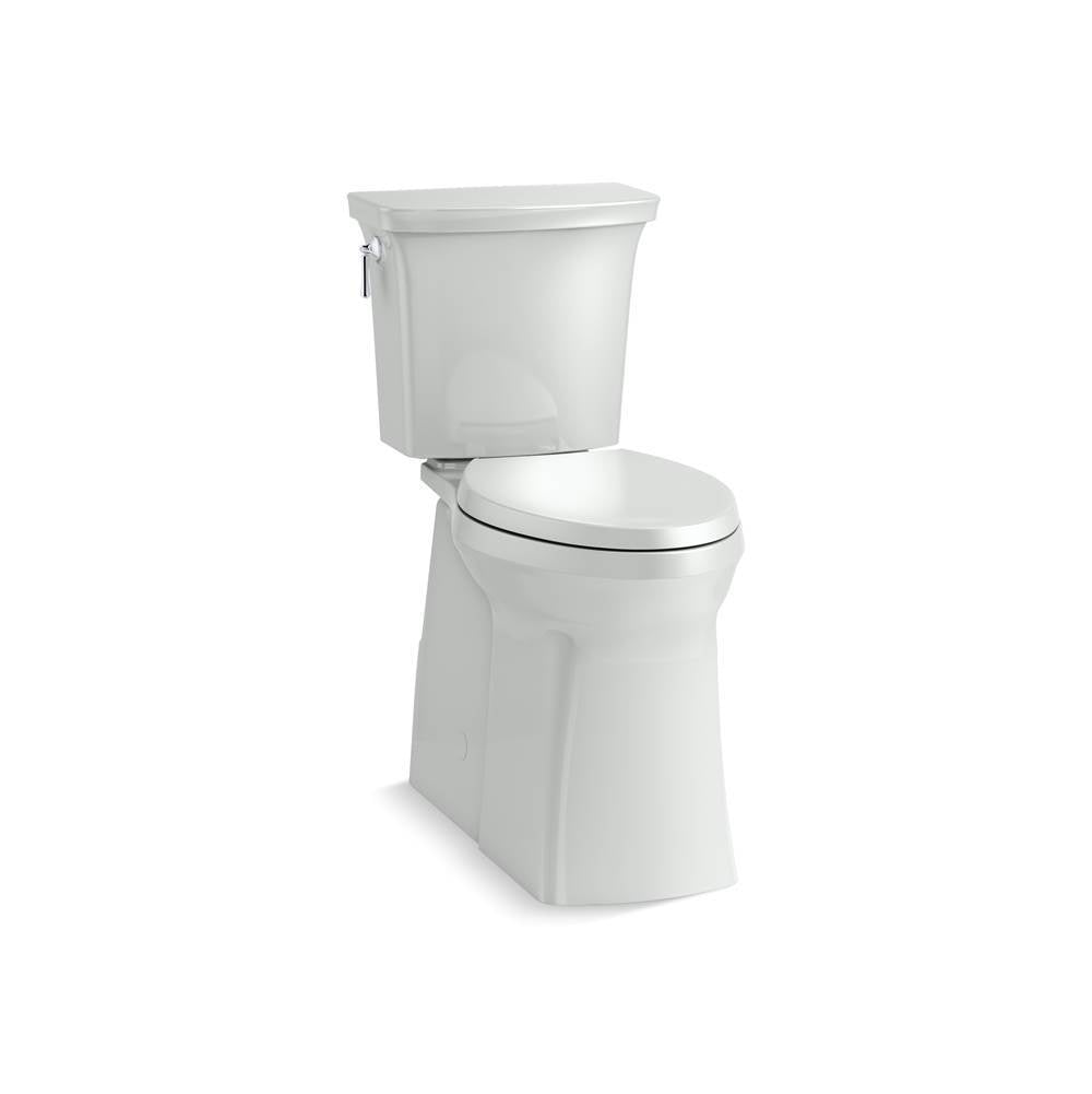 Kohler - Corbelle Tall two-piece elongated toilet with skirted trapway, 1.28 gpf - Ice Grey