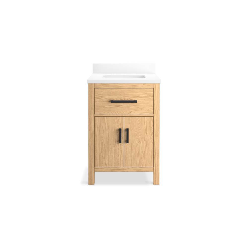 Kresla 24'' bathroom vanity cabinet with sink and quartz top