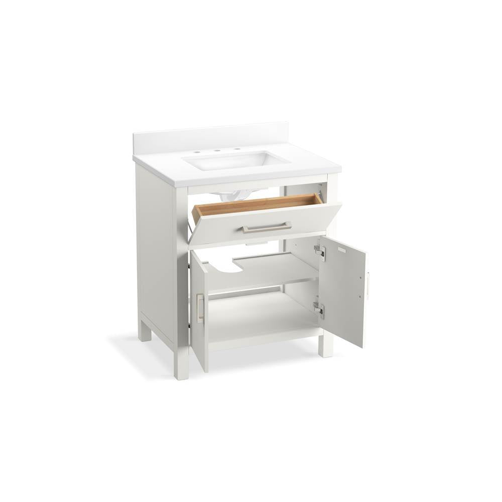Kresla 30'' bathroom vanity cabinet with sink and quartz top