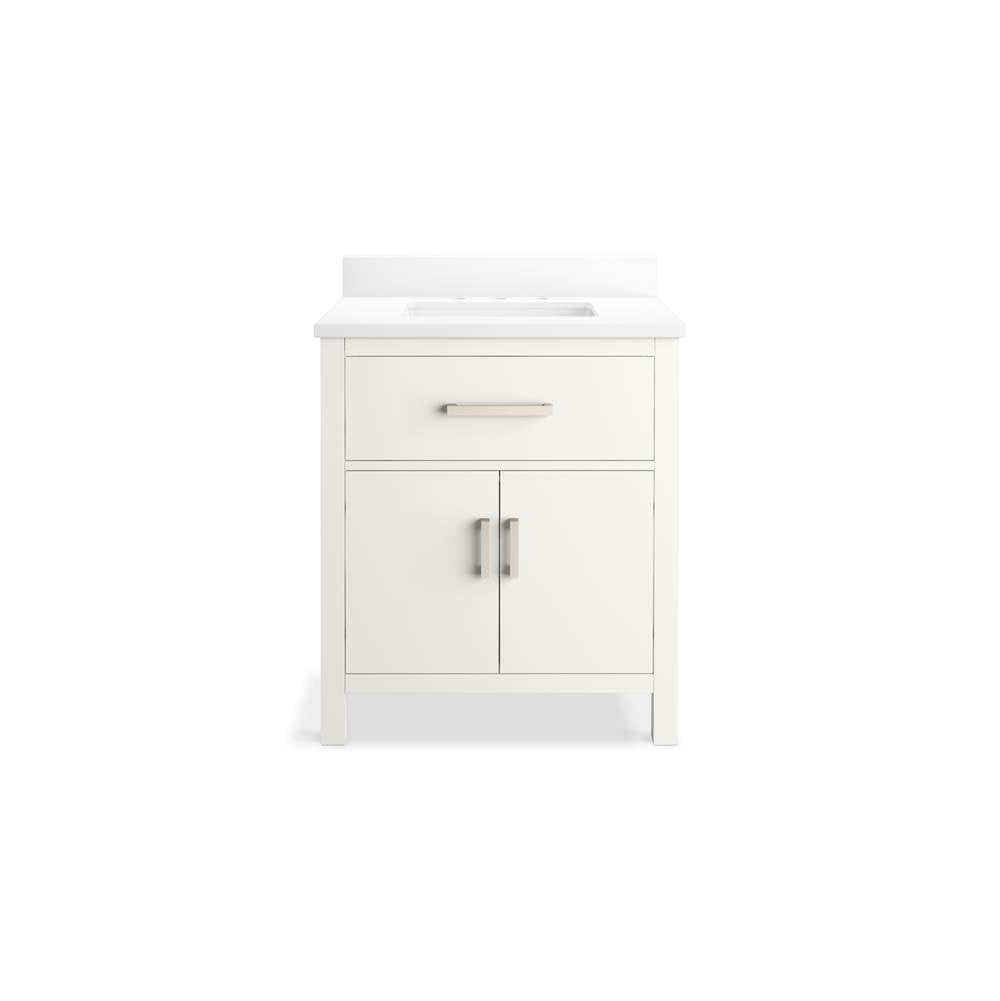 Kresla 30'' bathroom vanity cabinet with sink and quartz top
