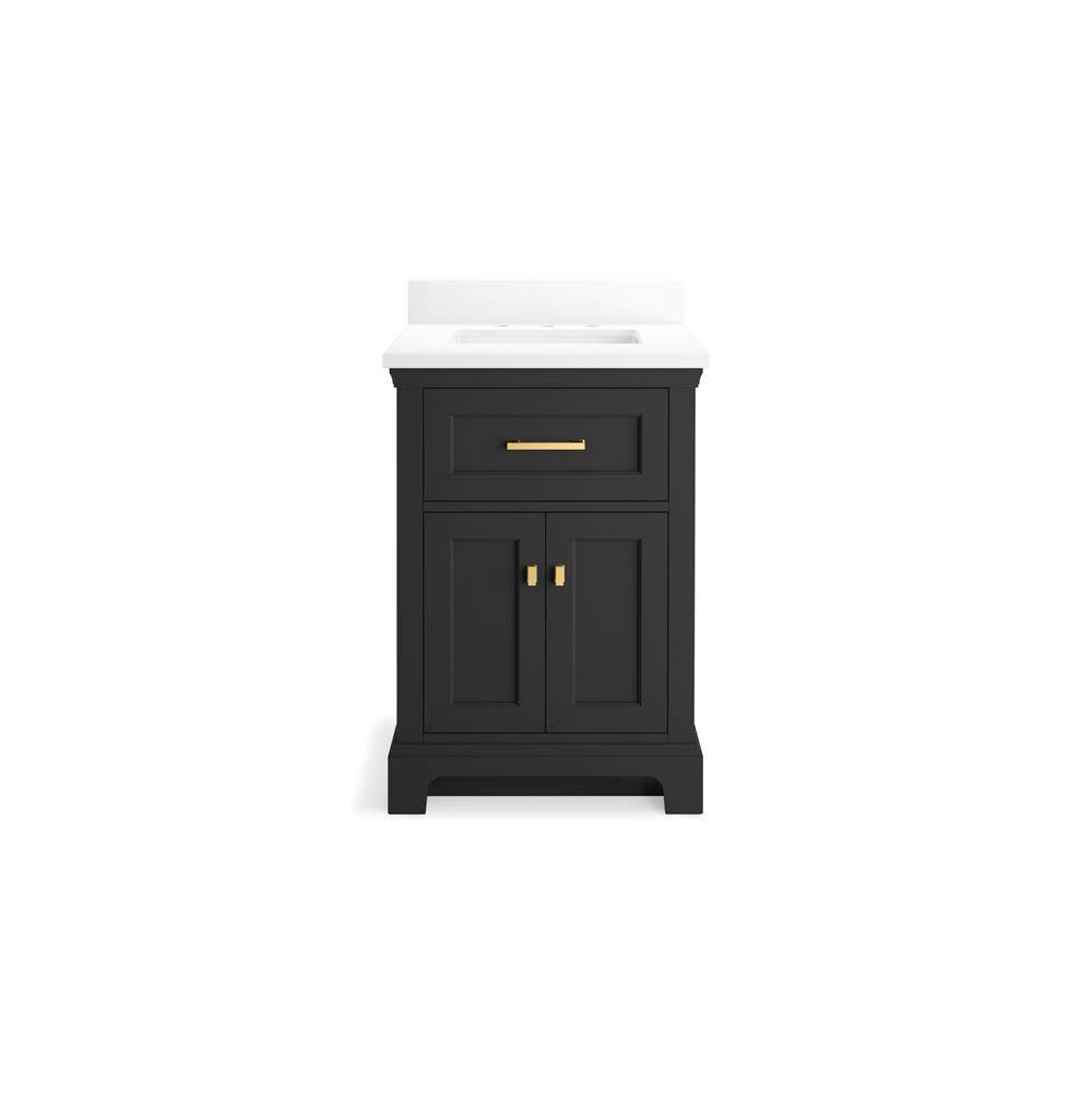 CharlemontE 24'' bathroom vanity cabinet with sink and quartz top