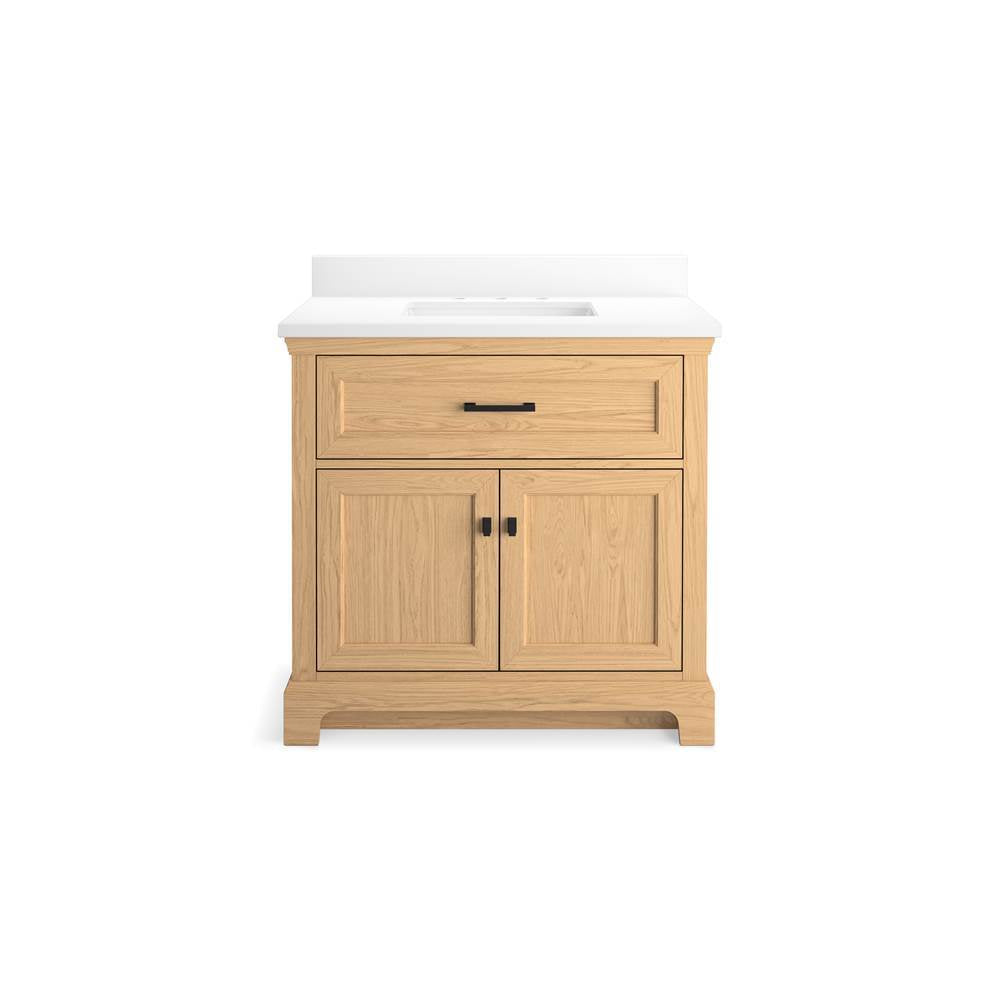 CharlemontE 36'' bathroom vanity cabinet with sink and quartz top