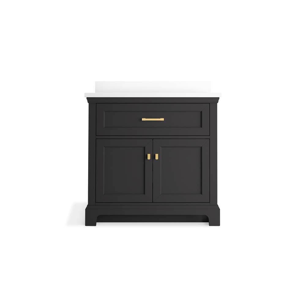 CharlemontE 36'' bathroom vanity cabinet with sink and quartz top