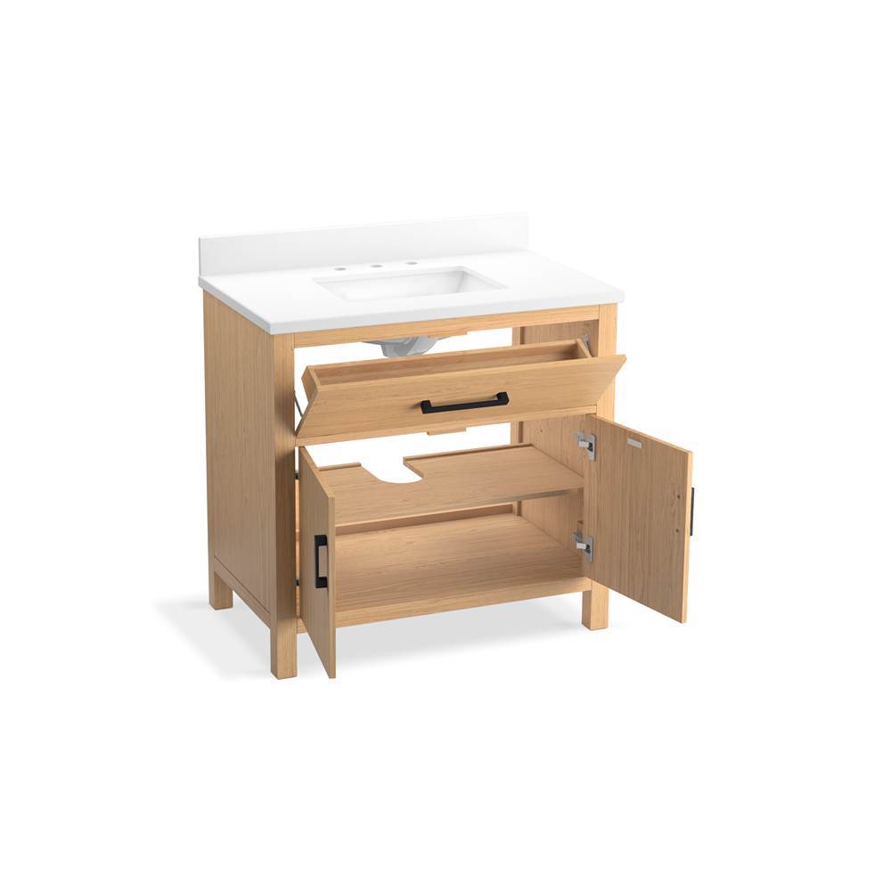 Kresla 36'' bathroom vanity cabinet with sink and quartz top