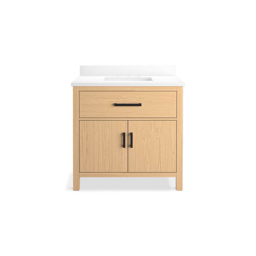 Kresla 36'' bathroom vanity cabinet with sink and quartz top