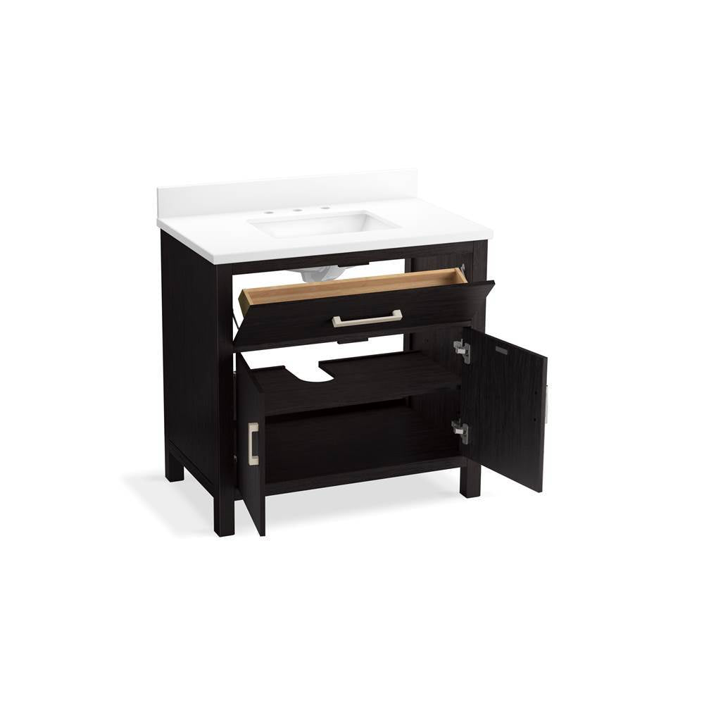 Kresla 36'' bathroom vanity cabinet with sink and quartz top