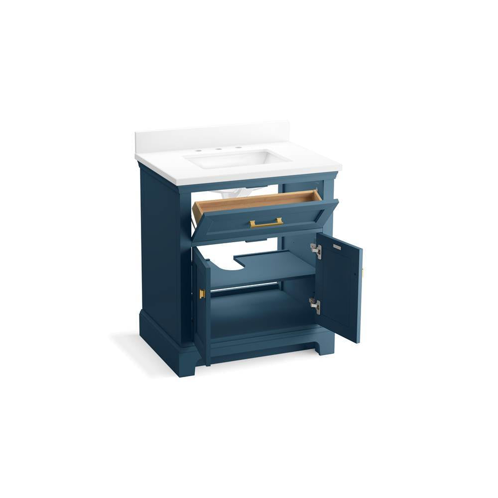 CharlemontE 30'' bathroom vanity cabinet with sink and quartz top