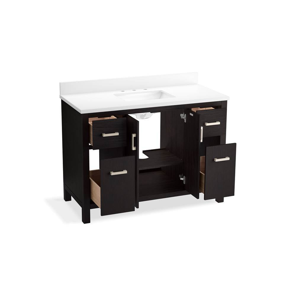 Kresla 48'' bathroom vanity cabinet with sink and quartz top