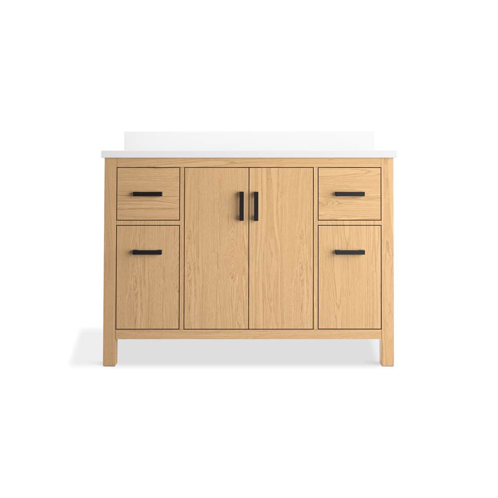 Kresla 48'' bathroom vanity cabinet with sink and quartz top