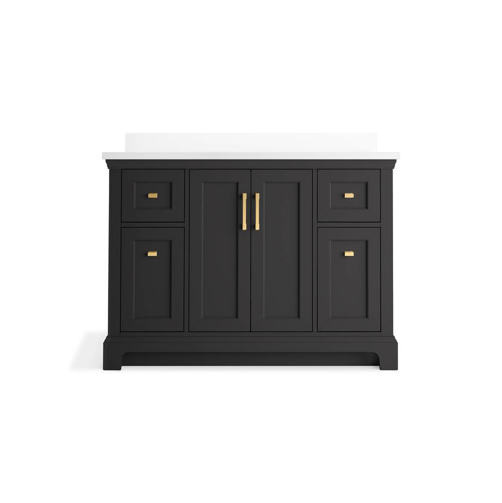 CharlemontE 48'' bathroom vanity cabinet with sink and quartz top