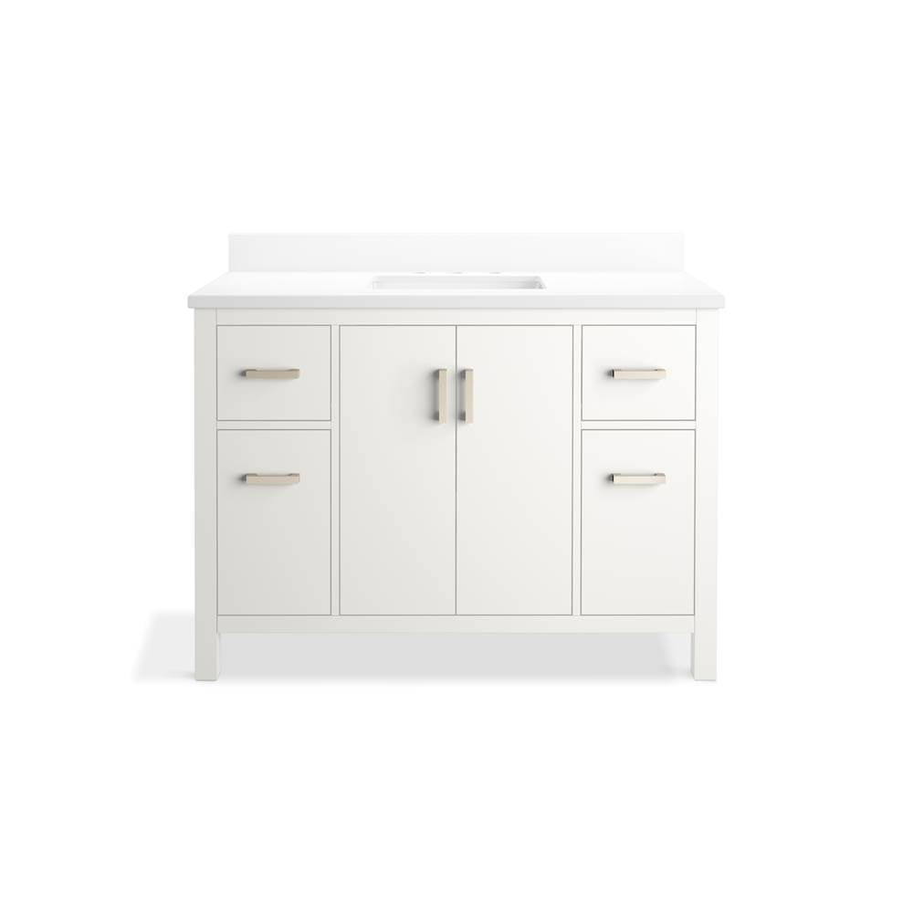 Kresla 48'' bathroom vanity cabinet with sink and quartz top