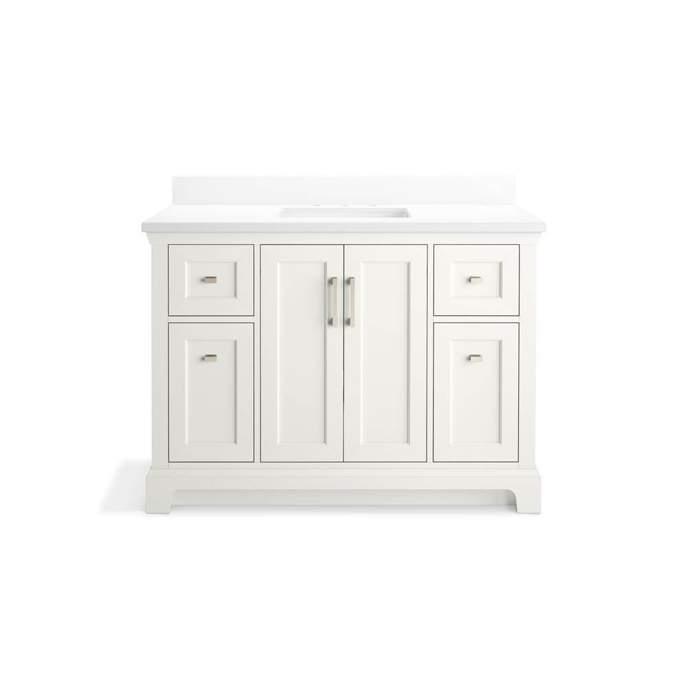 CharlemontE 48'' bathroom vanity cabinet with sink and quartz top
