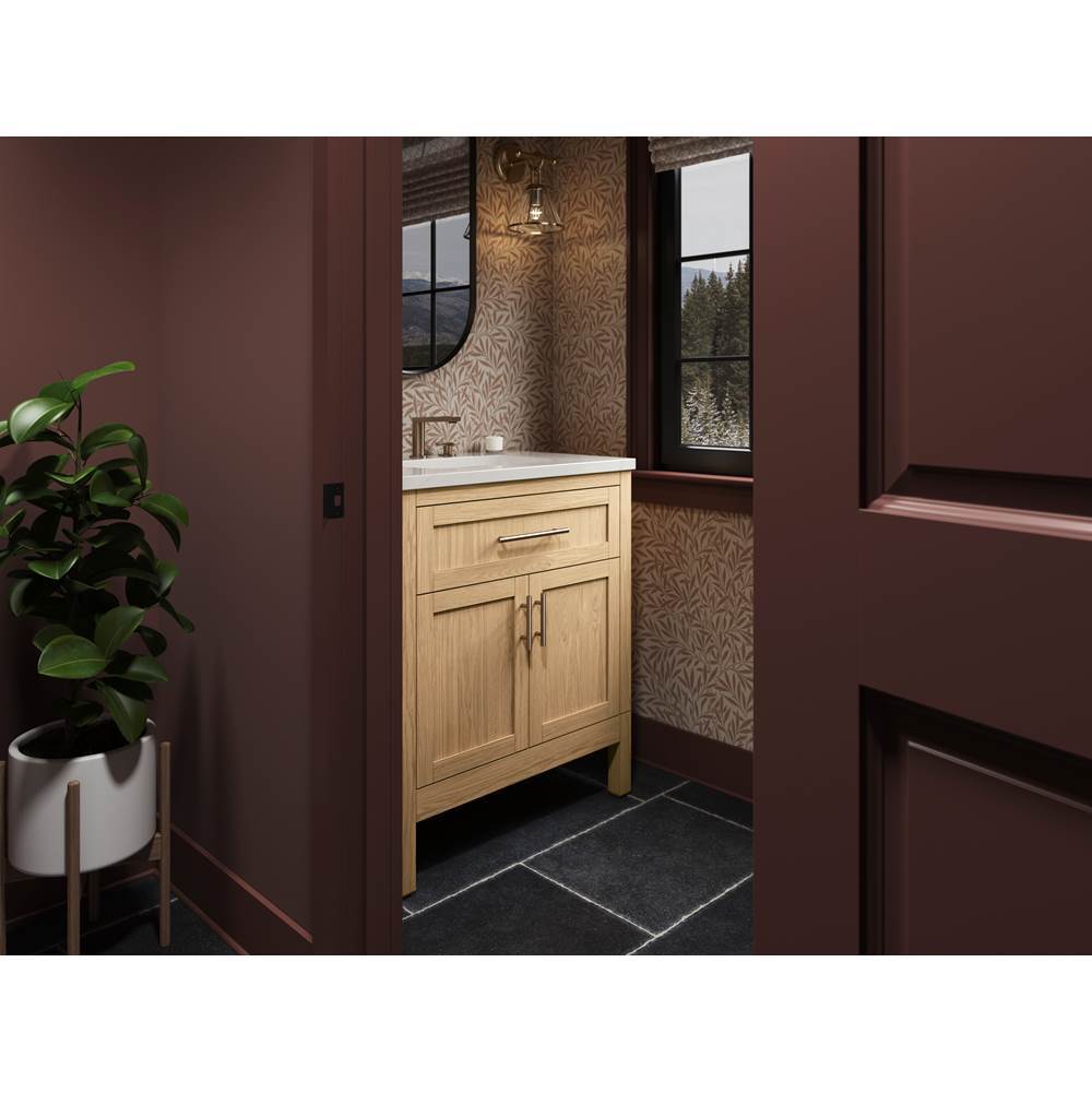 HadronE 30'' bathroom vanity cabinet with sink and quartz top