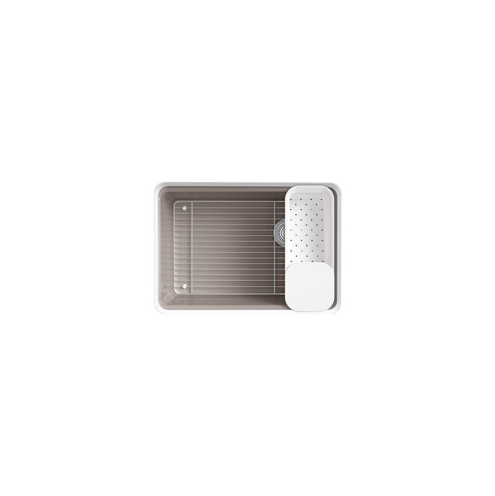 Riverby 27'' undermount single-bowl workstation kitchen sink
