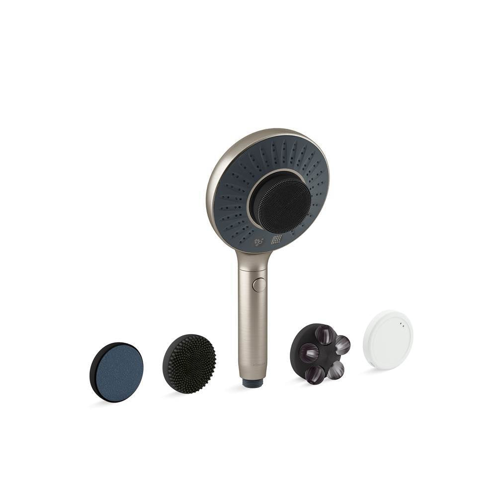 Kohler - SpaVivaE Two-function handshower with all-in-one cleansing device, 1.75 gpm - Vibrant Brushed Nickel