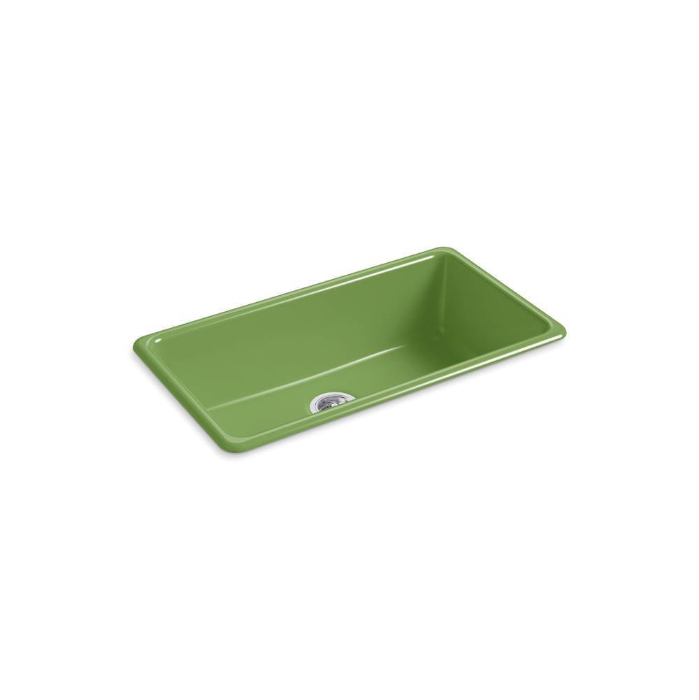 Kohler - Iron/Tones 33'' top-/undermount single-bowl kitchen sink - Fresh Green