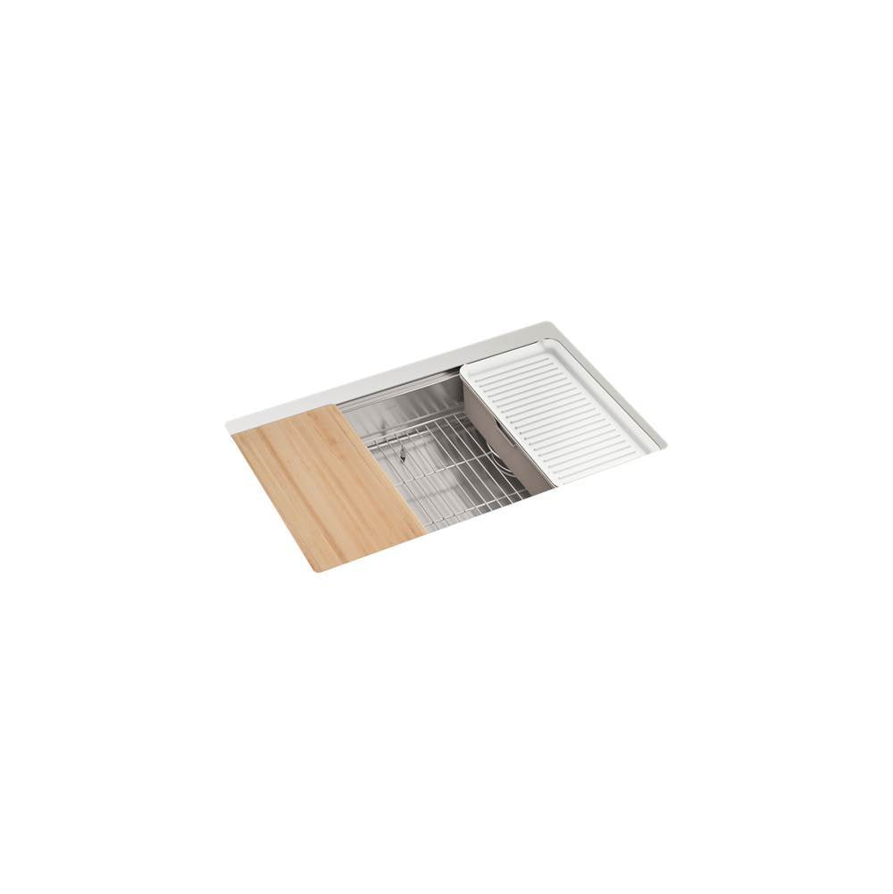 Strive 29'' undermount single-bowl workstation kitchen sink