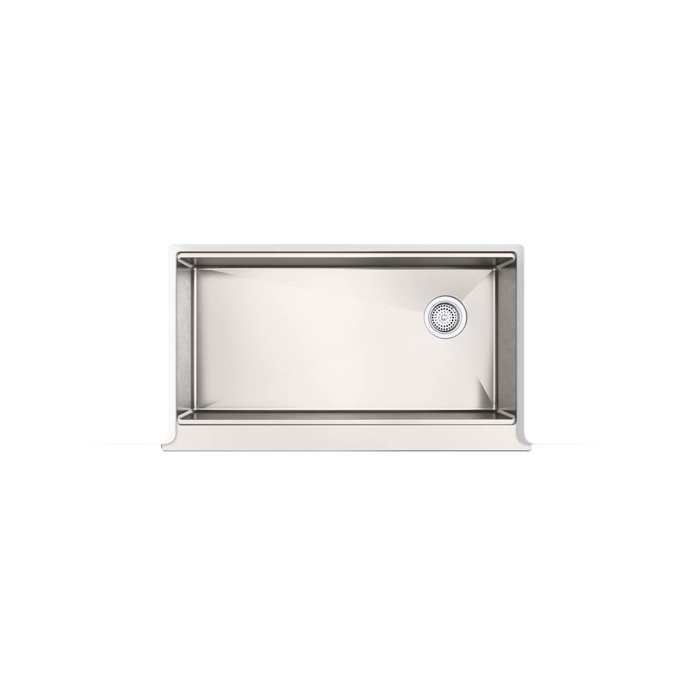 Strive 35-1/2'' undermount single-bowl farmhouse workstation kitchen sink