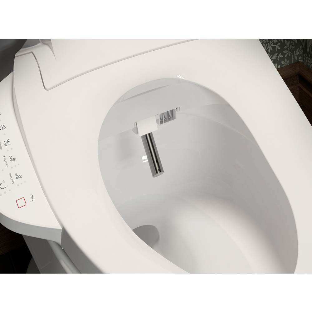 PureWash E725 Elongated bidet toilet seat with remote control
