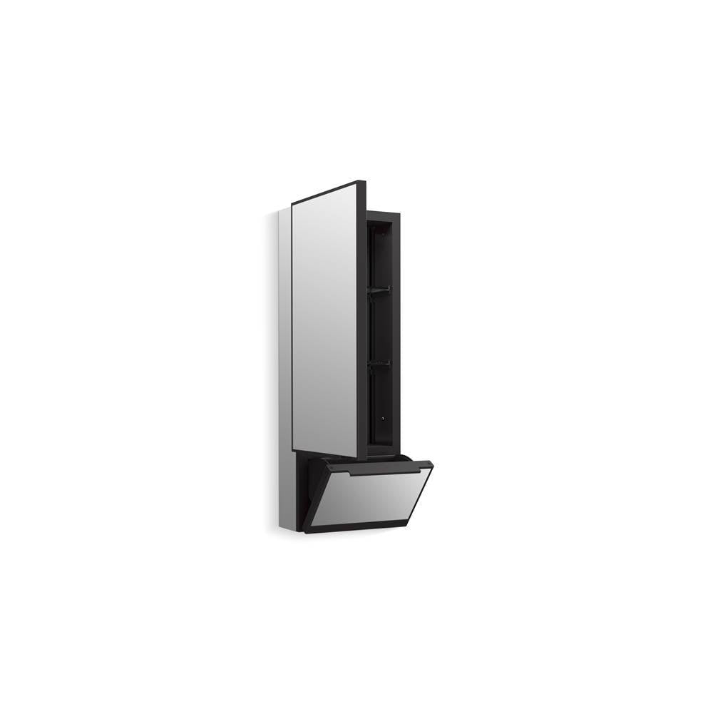CollageE 12'' x 32'' framed medicine cabinet, left-hinged