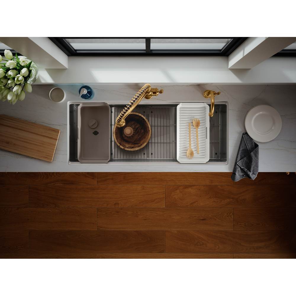 Strive 44'' undermount single-bowl workstation kitchen sink