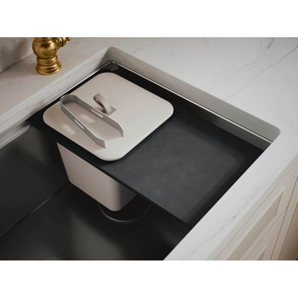 Three-piece ice bucket set