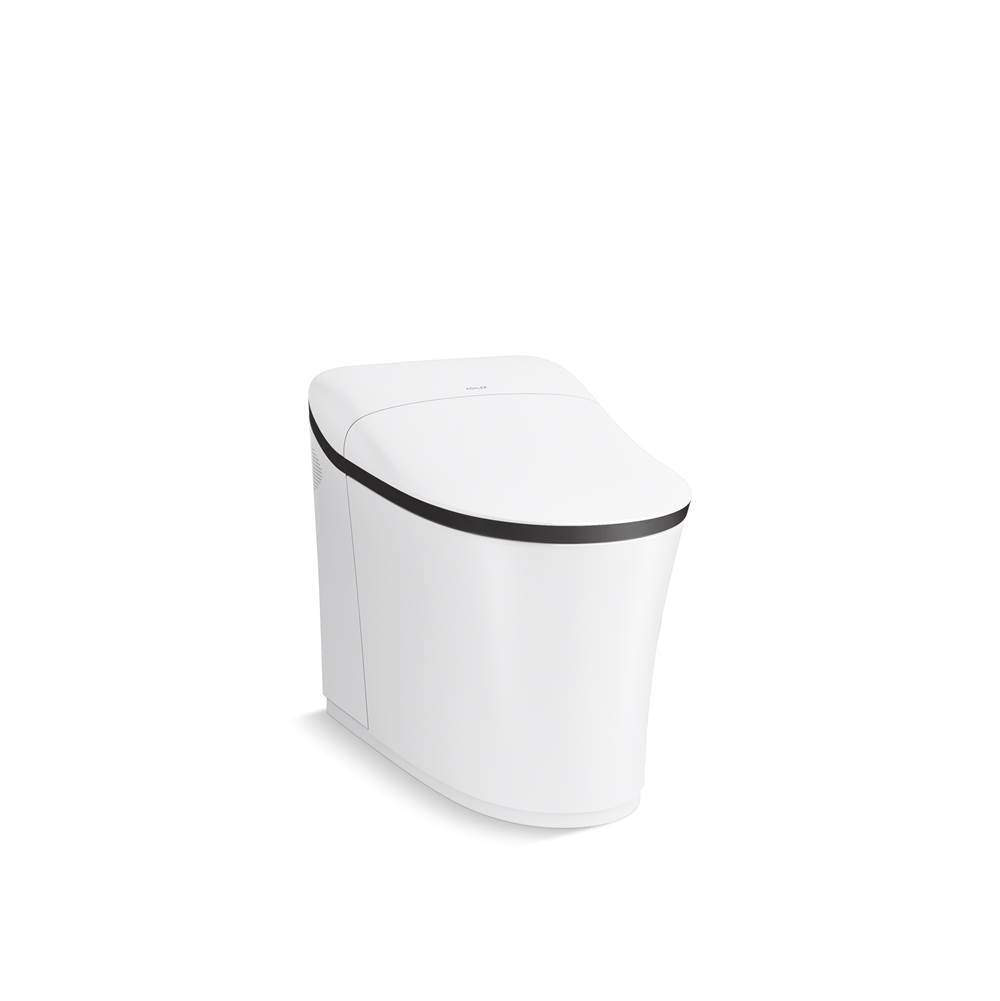 Kohler - Eir One-piece elongated smart toilet, dual-flush - Matte Black/White