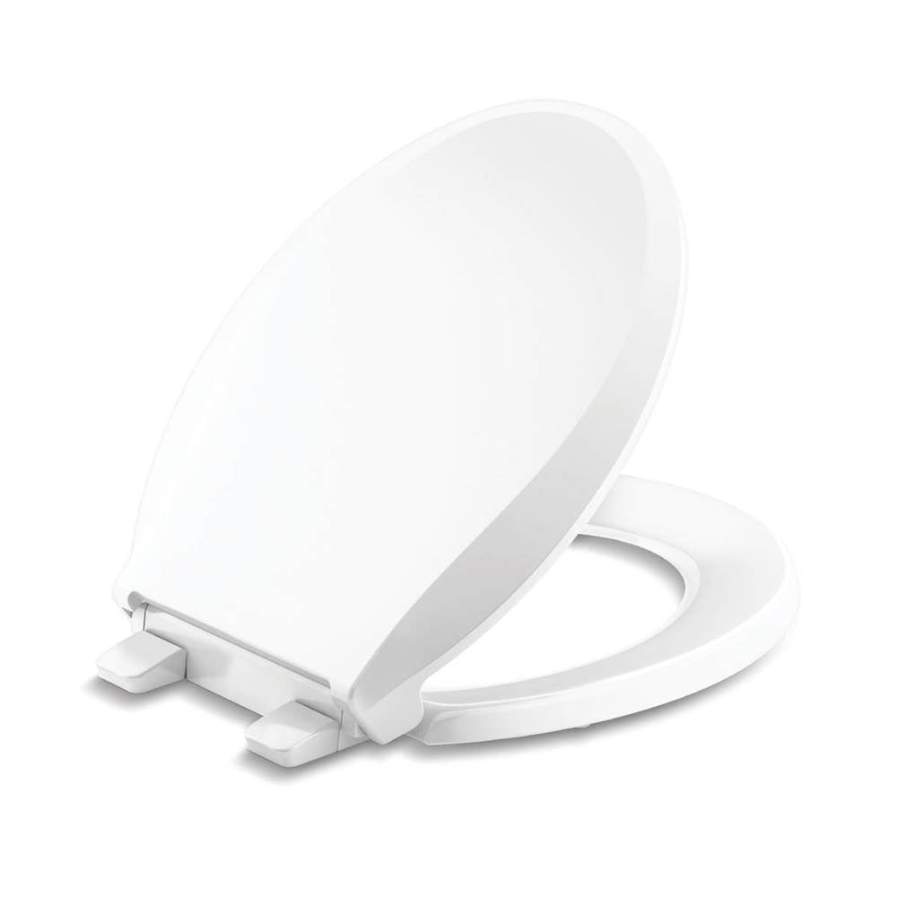 Kohler - Cachet Recycled ReadyLatch Quiet-CloseE round-front toilet seat - White