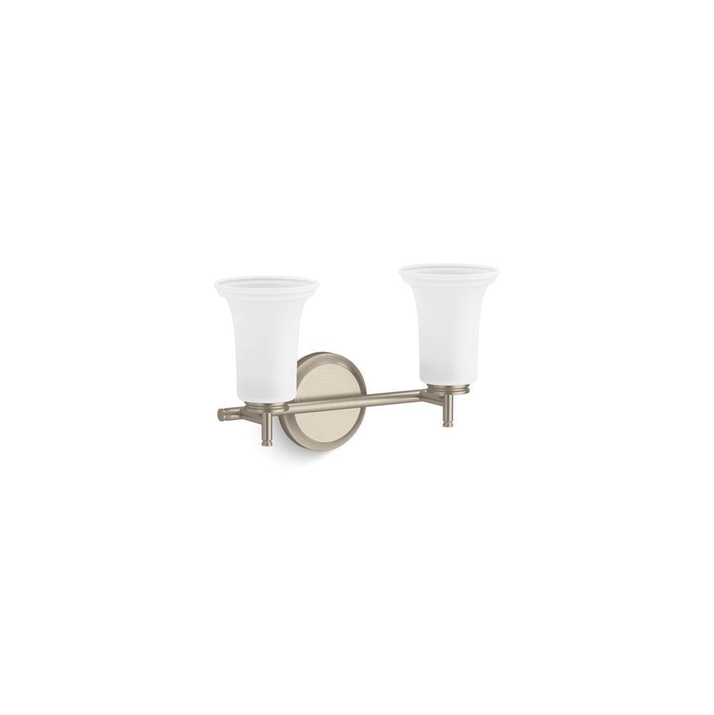 Kohler - Bellera Two-light sconce with frosted shades - Brushed Nickel