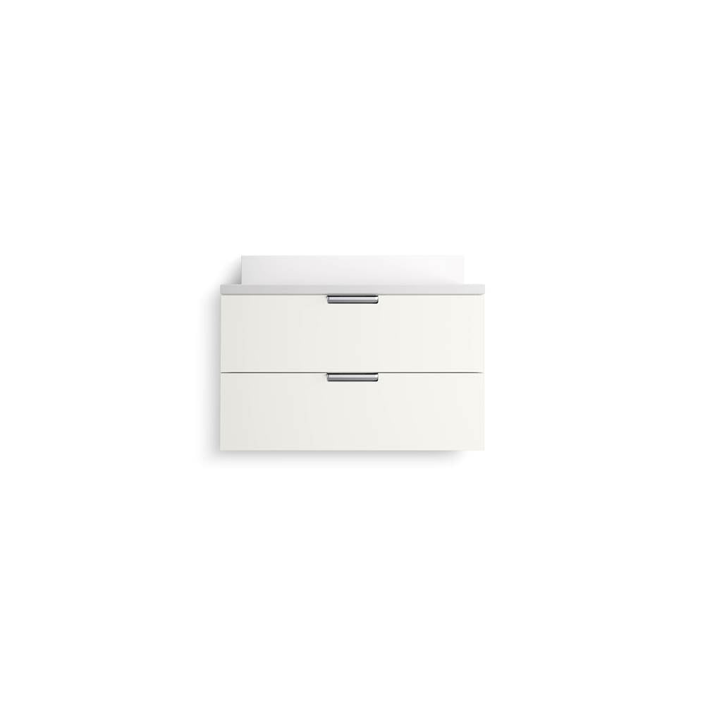 MaxstowE 30'' wall-hung bathroom vanity cabinet with sink and quartz top